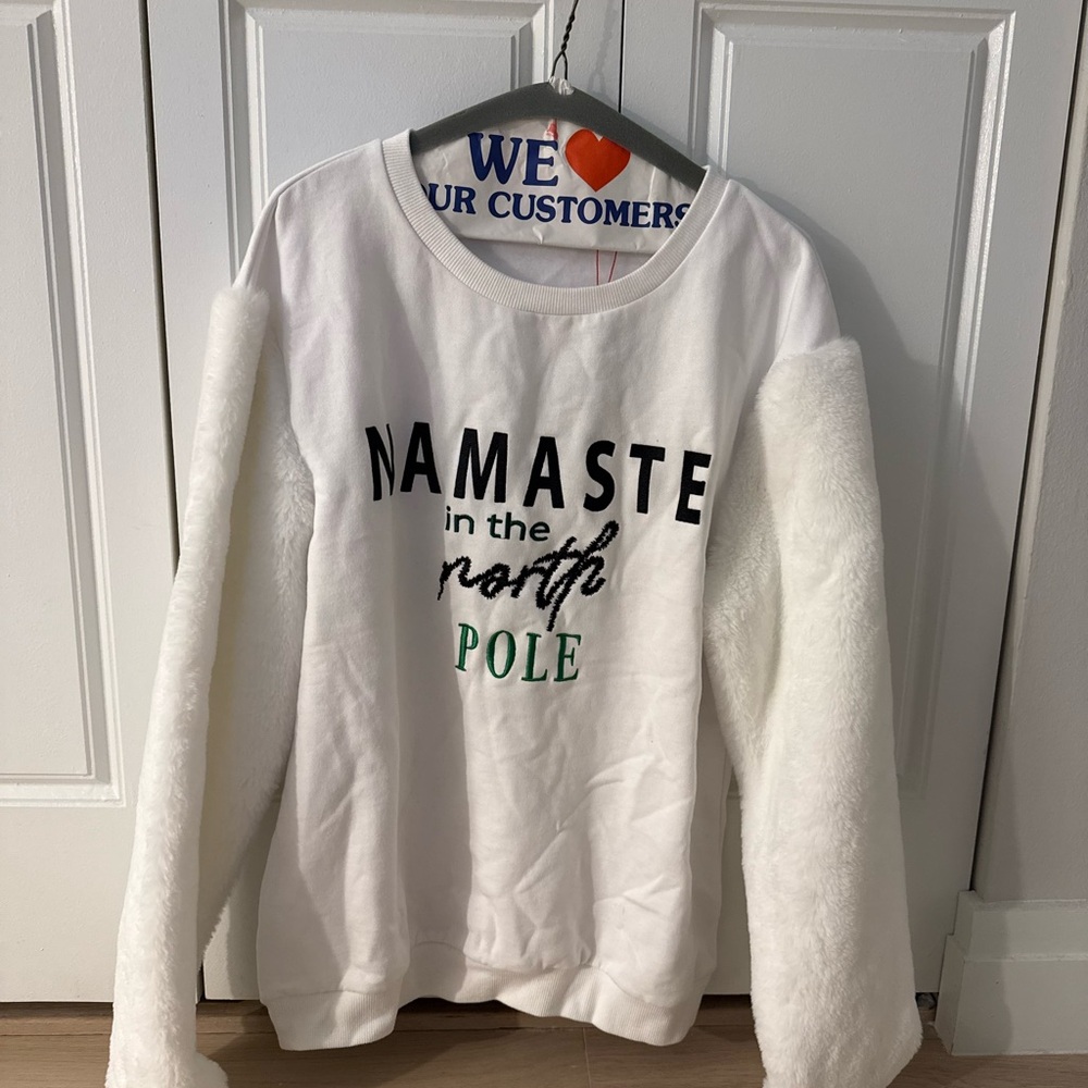 White Namaste Sweatshirt